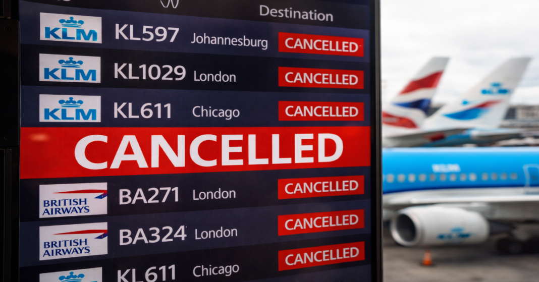 KLM British Airways Flight Cancellations
