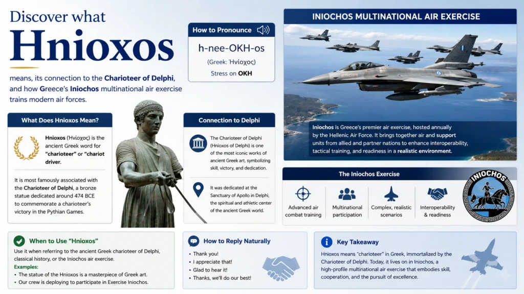 Hnioxos Explained: From the Charioteer of Delphi to Greece’s Modern Air Exercise