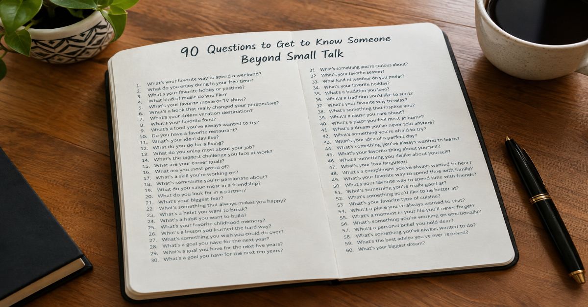 Questions to Get to Know Someone